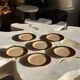Set of 6 small stoneware dessert plates, Oxford brand, made in Brazil