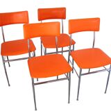 A set of 4 chairs in 1980s Modern style