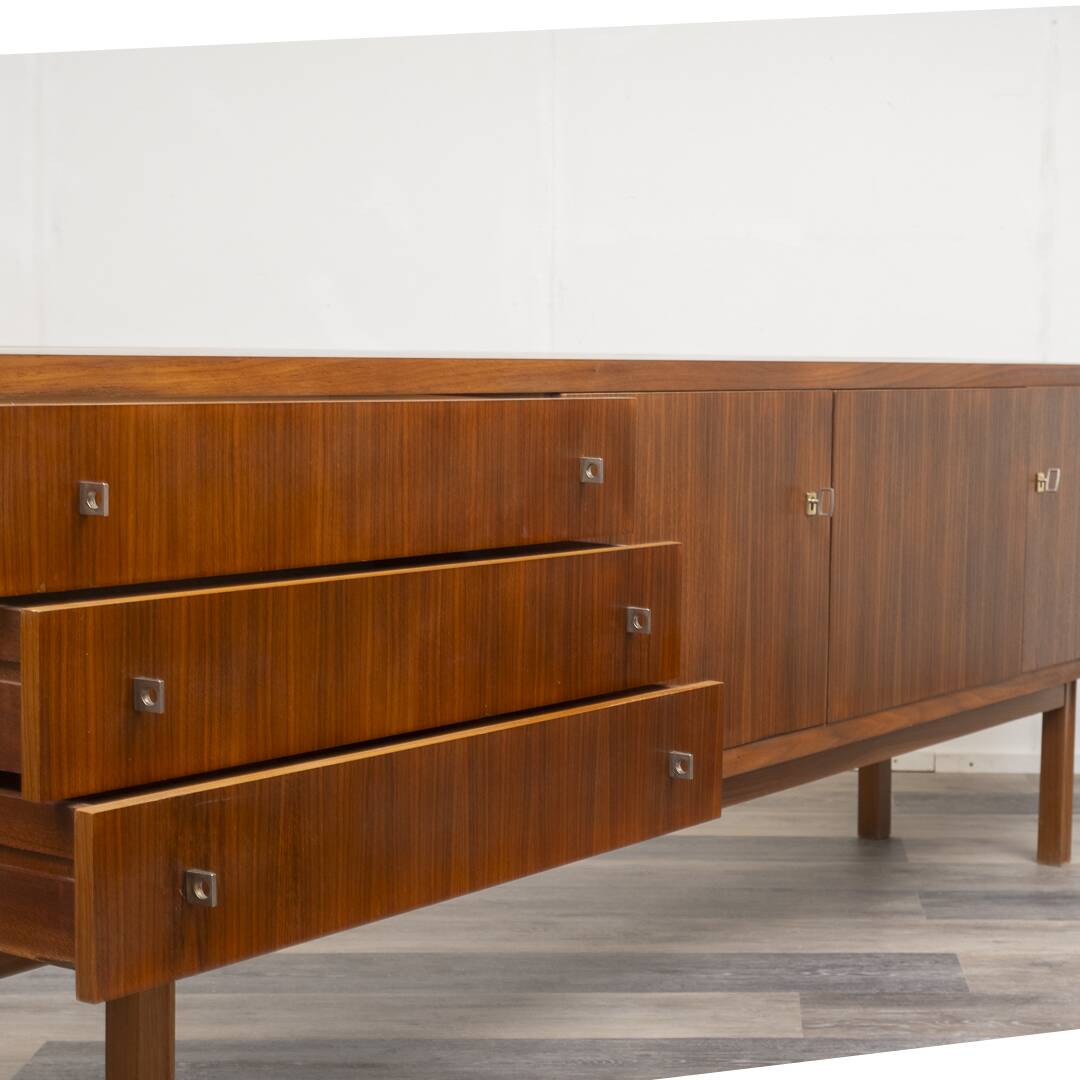 Enfilade vintage, noyer, restauré, 240cm