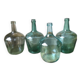 Set of 4 glass cylinders