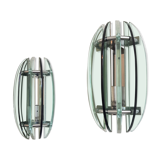 Pair of Veca Italy glass sconces