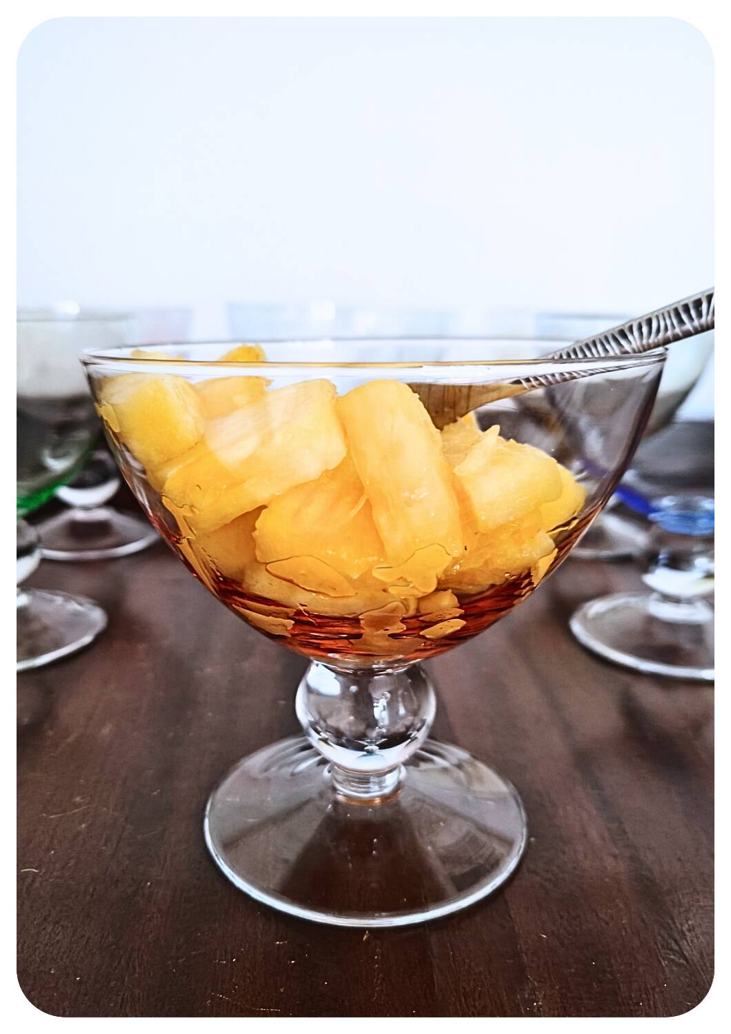 Coupes en verre coloré - lot de 6