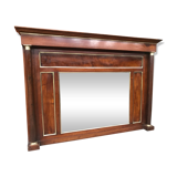 Trumeau - Mirror empire era in restored walnut  138x97cm