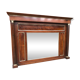 Trumeau miroir  époque empire en noyer restauré 138x97cm