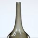 Nils Landberg black glass "Sommerso" vase Orrefors Sweden 1950