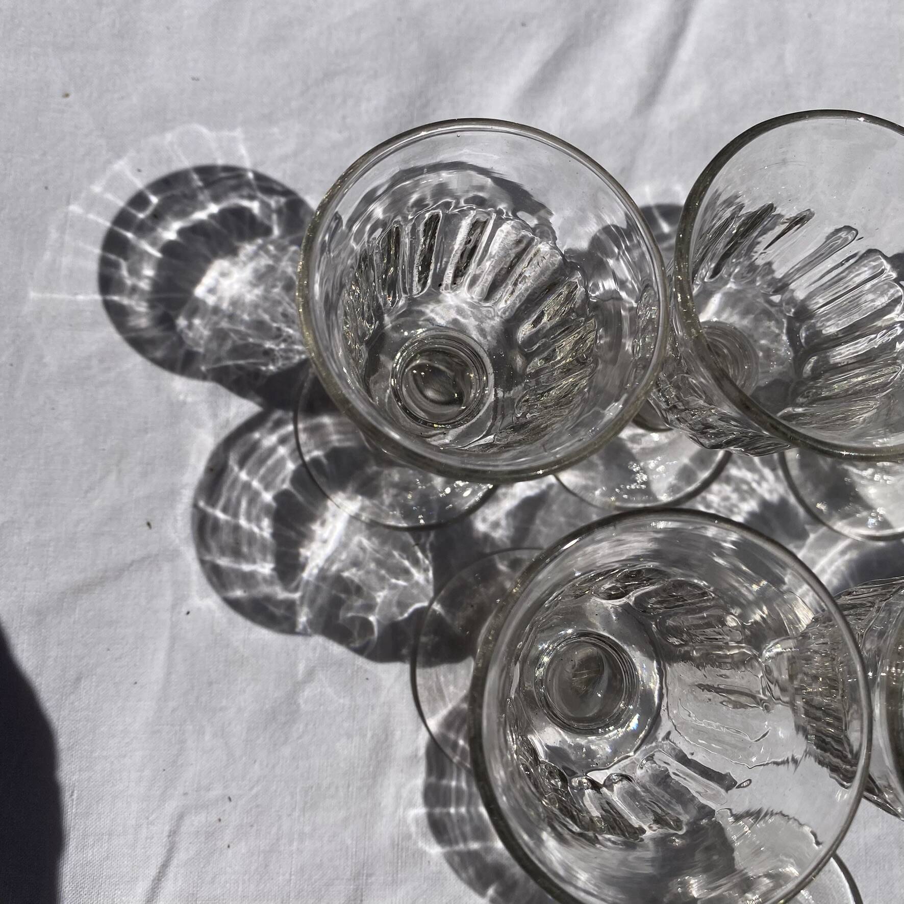 Verres à porto , anciens verres apéritif