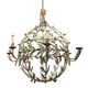 Globe lamp, olive leaves, in the style of Maison Baguès, Mid-century, 1970s – France