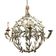 Globe lamp, olive leaves, in the style of Maison Baguès, Mid-century, 1970s – France