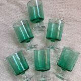 Vintage luminarc green stemware