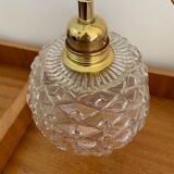 Old vintage glass globe lamp worked