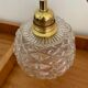 Old vintage glass globe lamp worked
