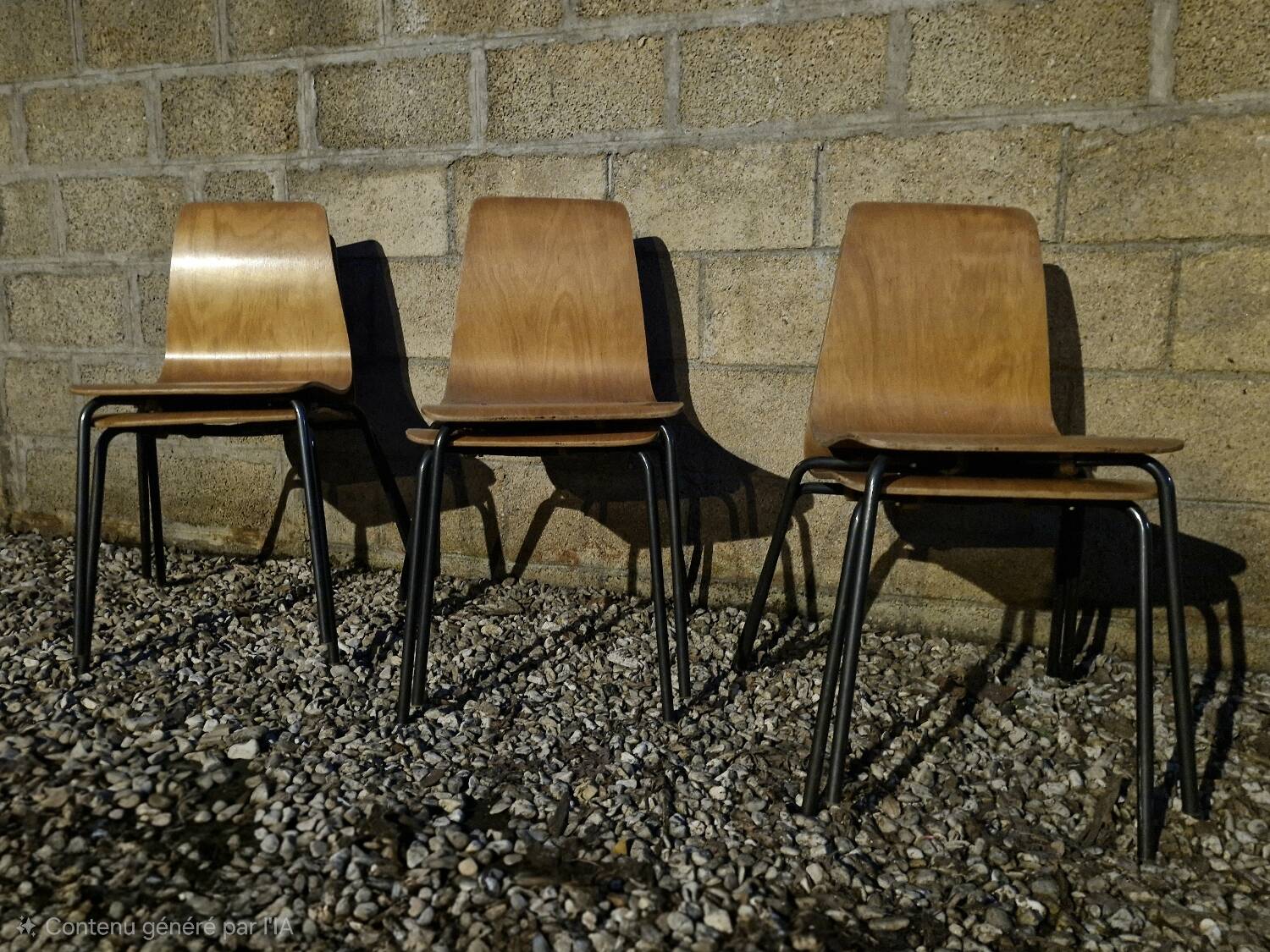Suite de 6 Chaises Pierre Guariche modèle Papyrus Édition Steiner 1950