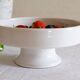 Minimalist white ceramic dish
