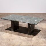 Vintage Italian natural stone Coffee Table – Elegant Long Design