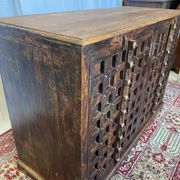 Brutalist sideboard in solid rosewood