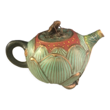 Cloisonnée tea in the shape of lotus flower