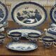 REAL OLD WILLOW English Porcelain Dinner Service - 27 pieces