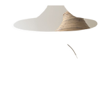 Pencil reed rattan wicker bamboo pendant lamp