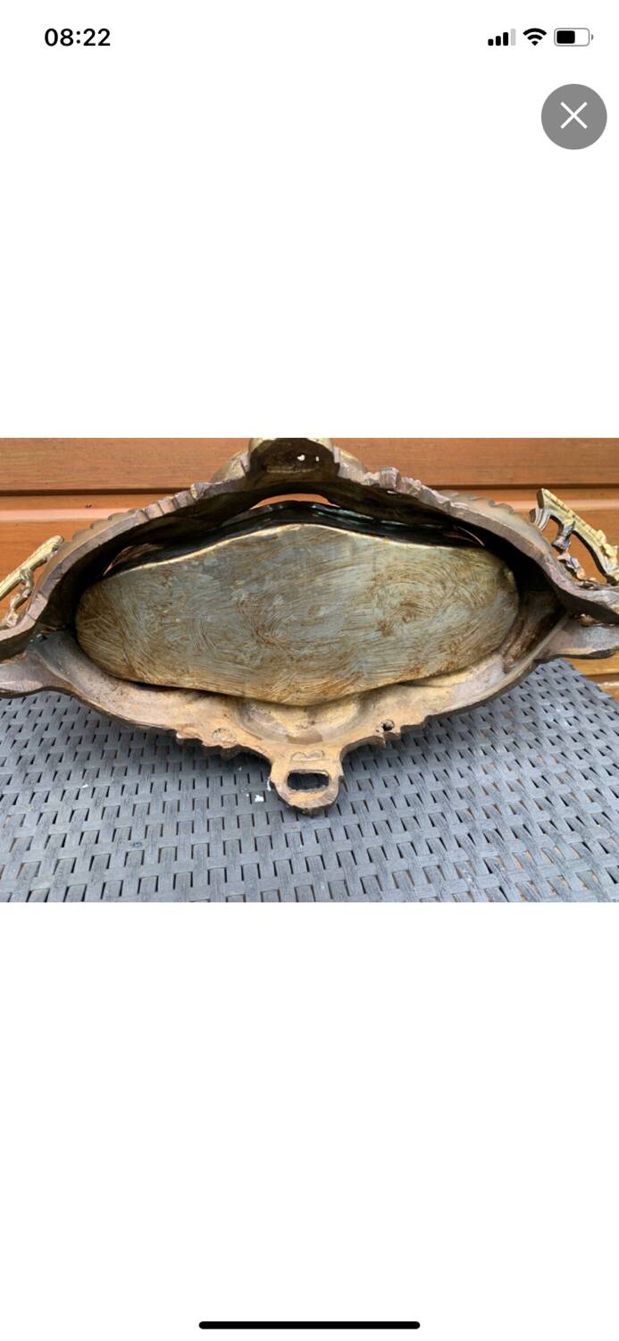 Louis XV style planter/centerpiece in bronze, late 19th century
