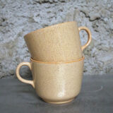 Set of 2 tea cups / Speckled ceramic mug