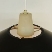 Suspension mid-century noire et blanche 1950s