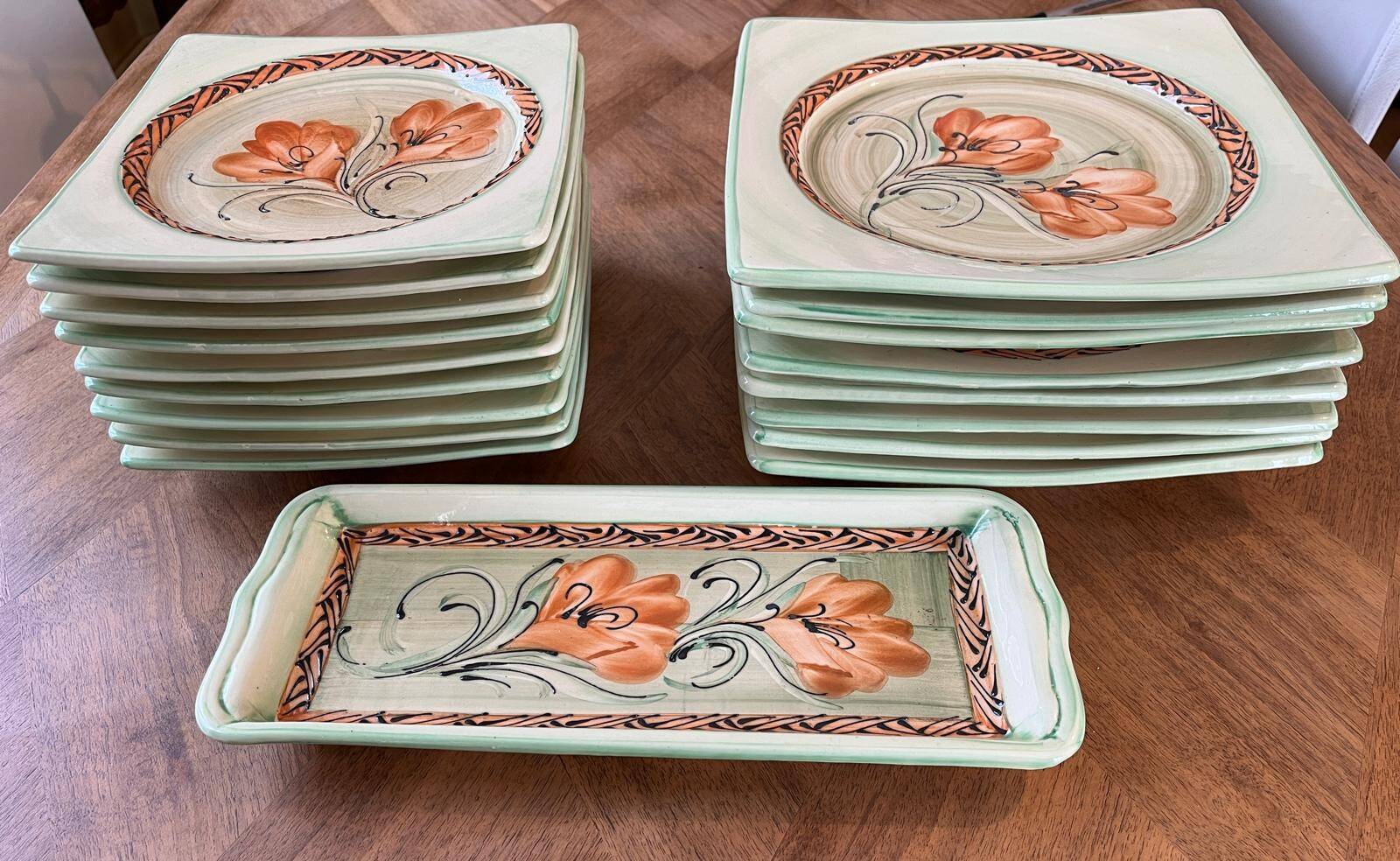 Service de 17 pièces Vallauris vintage (1960-1970)