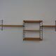 Swedish Ash and Metal Wall Unit by Kajsa & Nils Nisse Strinning for String, 1950s, Set of 9