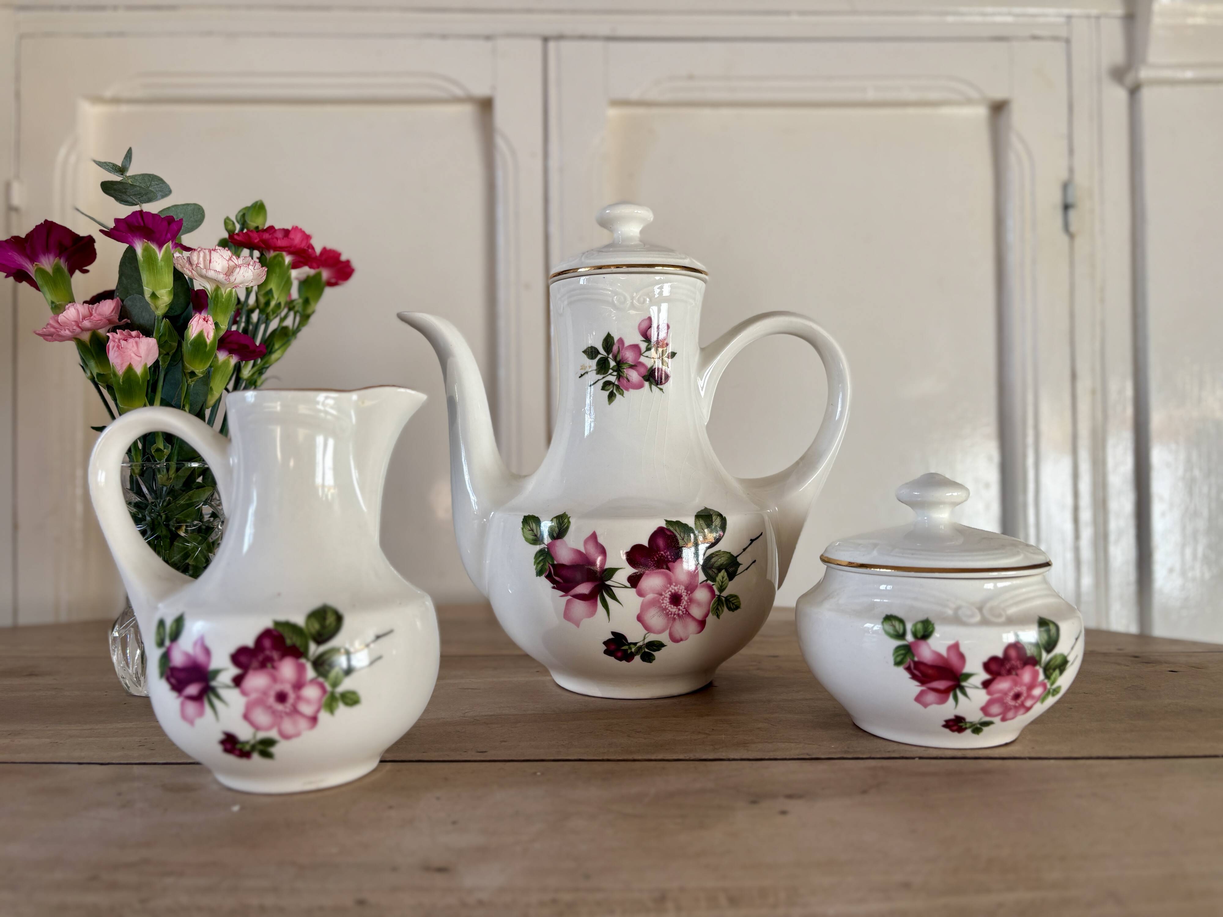 Vintage tea or coffee set - Chinon de Gien model