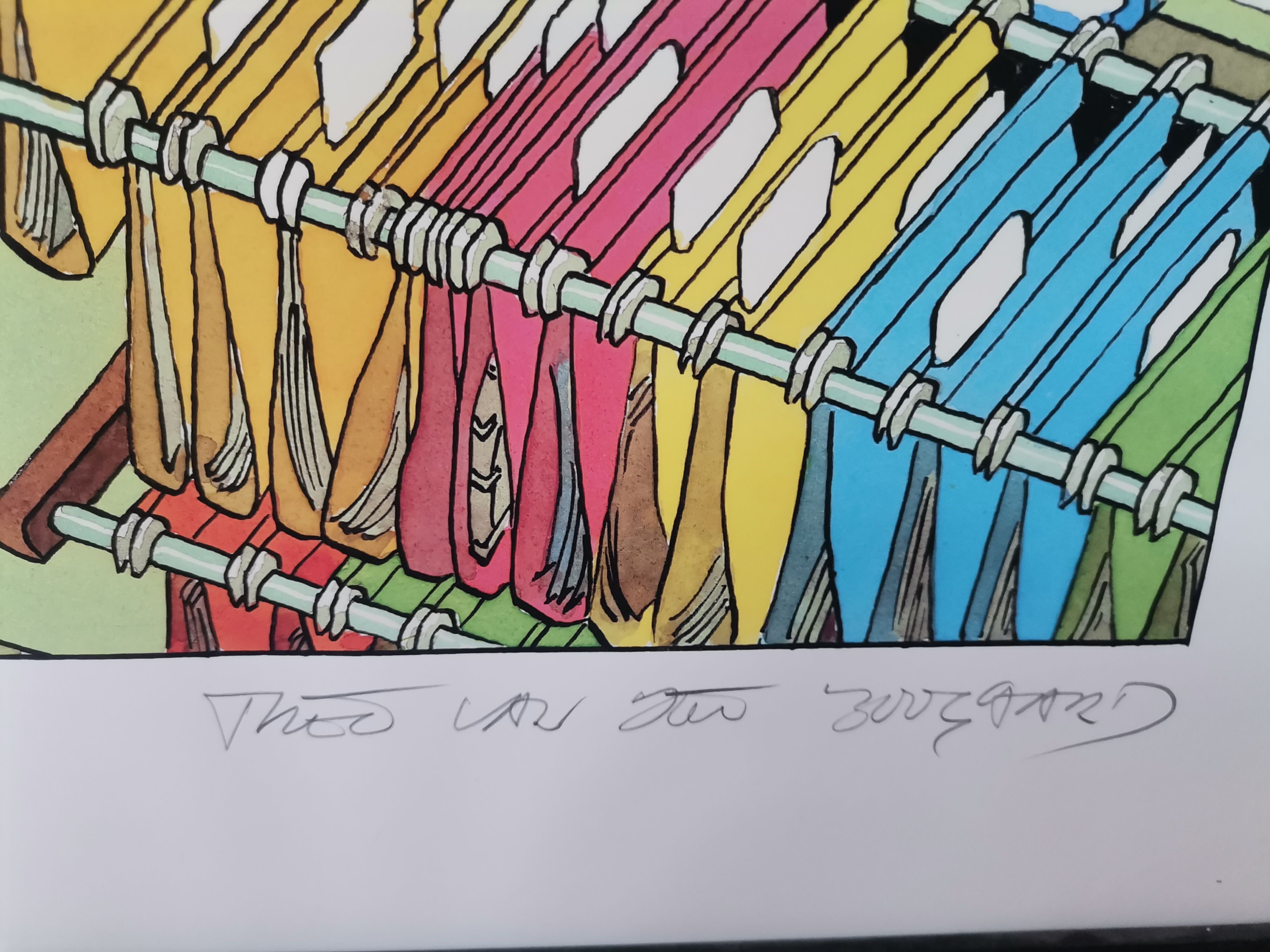 Theo van den Boogaard serigraphy