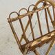 Rattan magazine rack