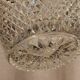 Champagne bucket in molded crystal with diamond tips
