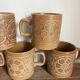 8 stoneware mugs