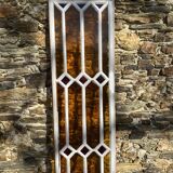 Vitaril, Wood and glass panel, 41X193.5