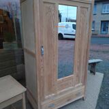 Art Deco cabinet raw wood