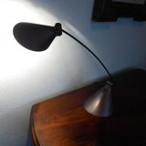 Table lamp, tiltable and adjustable, grey metal