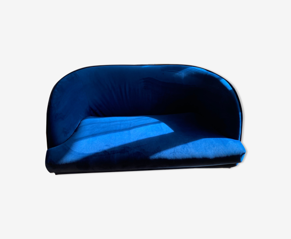 Canapé velour bleu Liu Jo - modèle caillou