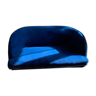 Blue velvet sofa Liu Jo - pebble model