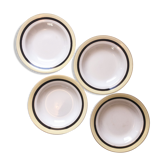 Set de 4 assiettes creuses Salins