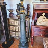 Green Marble Column, Italy, 19th Century