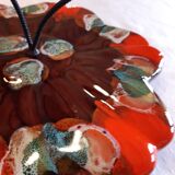 Plateau Vallauris orange & turquoise