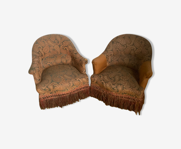Duo of toad armchairs