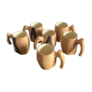 Lot de 6 mug Grandjean Jourdan