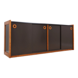 Vintage postmodern laminate and wood sideboard 1970s