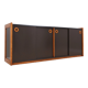 Vintage postmodern laminate and wood sideboard 1970s