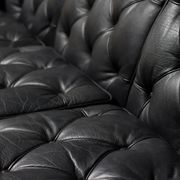 Three-seater sofa "Jupiter" in black leather by Arne Norell, Sweden, 1960.
