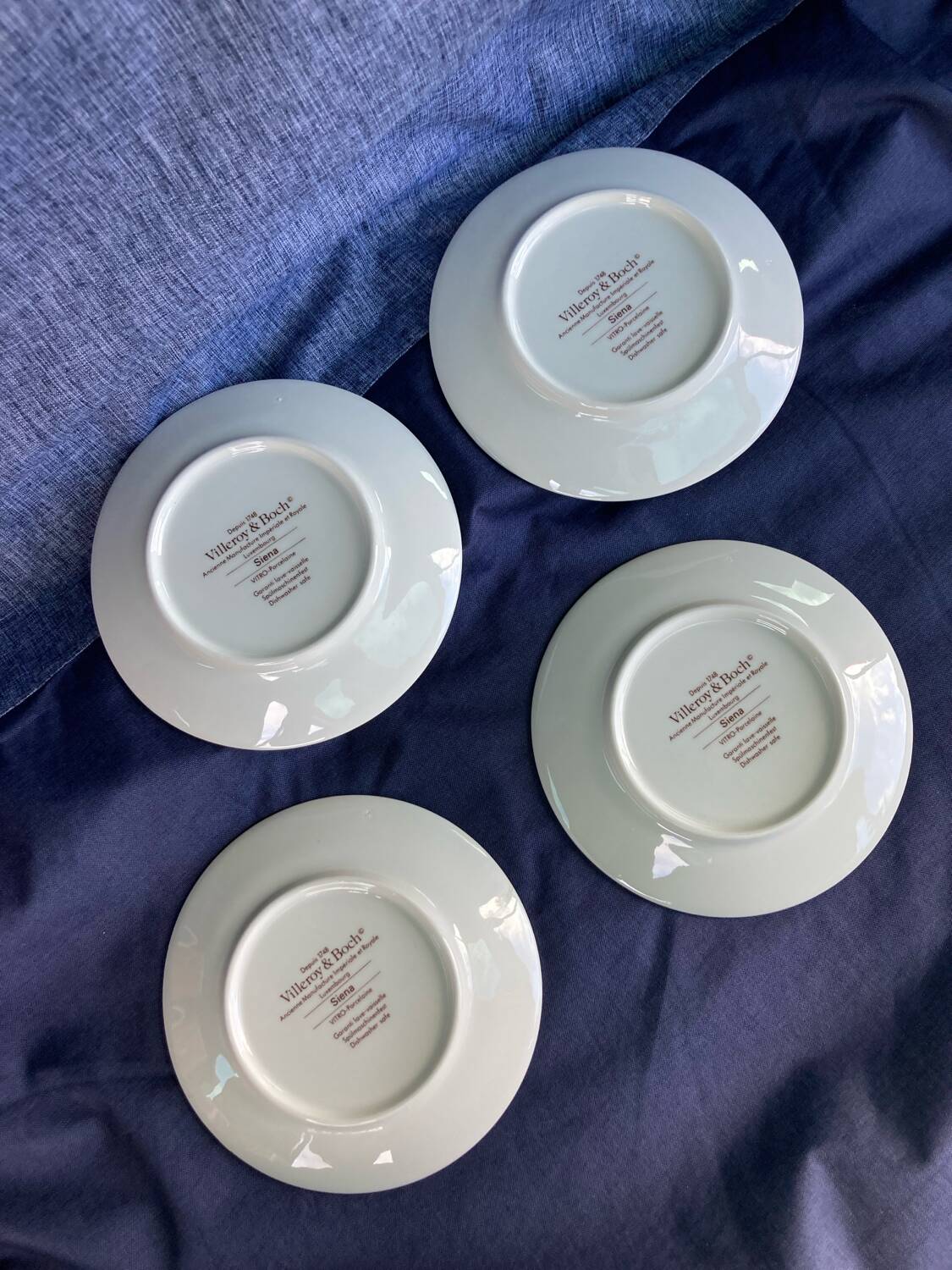 Tasses et sous-tasses à café Villeroy et Boch modèle Siena