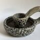 Cellar rat ceramic candlestick
