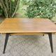 Large table with compass legs. Italian design 1960