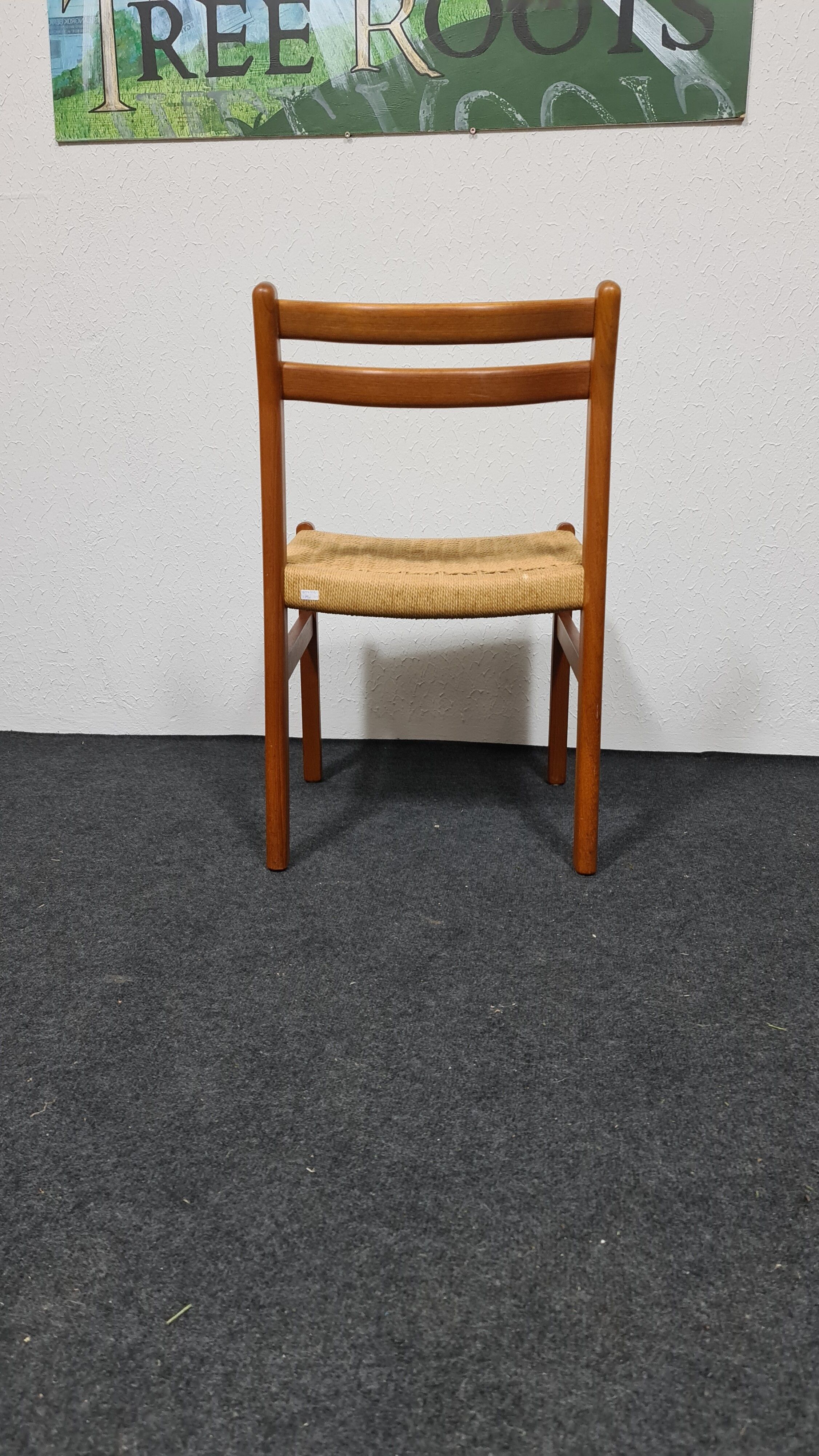 Chaise à manger danoise en teck vintage