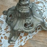 Footed vase in regula and molded glass
